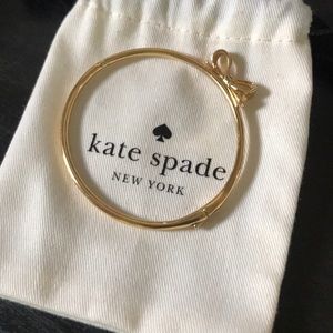 Gold Kate spade bow bangle